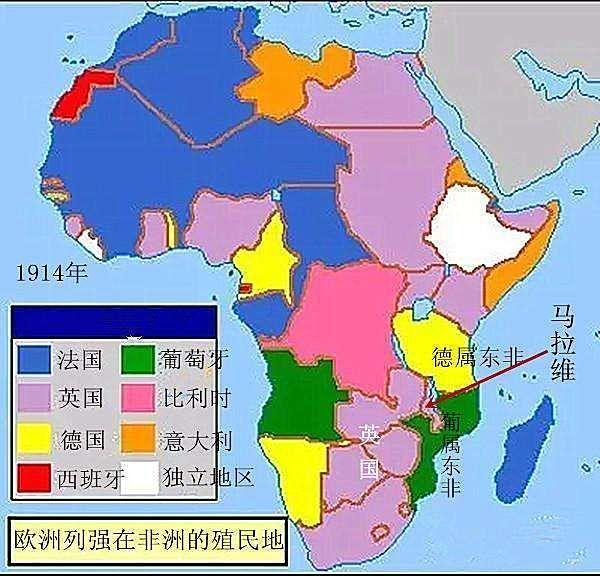 在非洲的殖民地 非洲曾是世界列强争相瓜分的大洲 .
