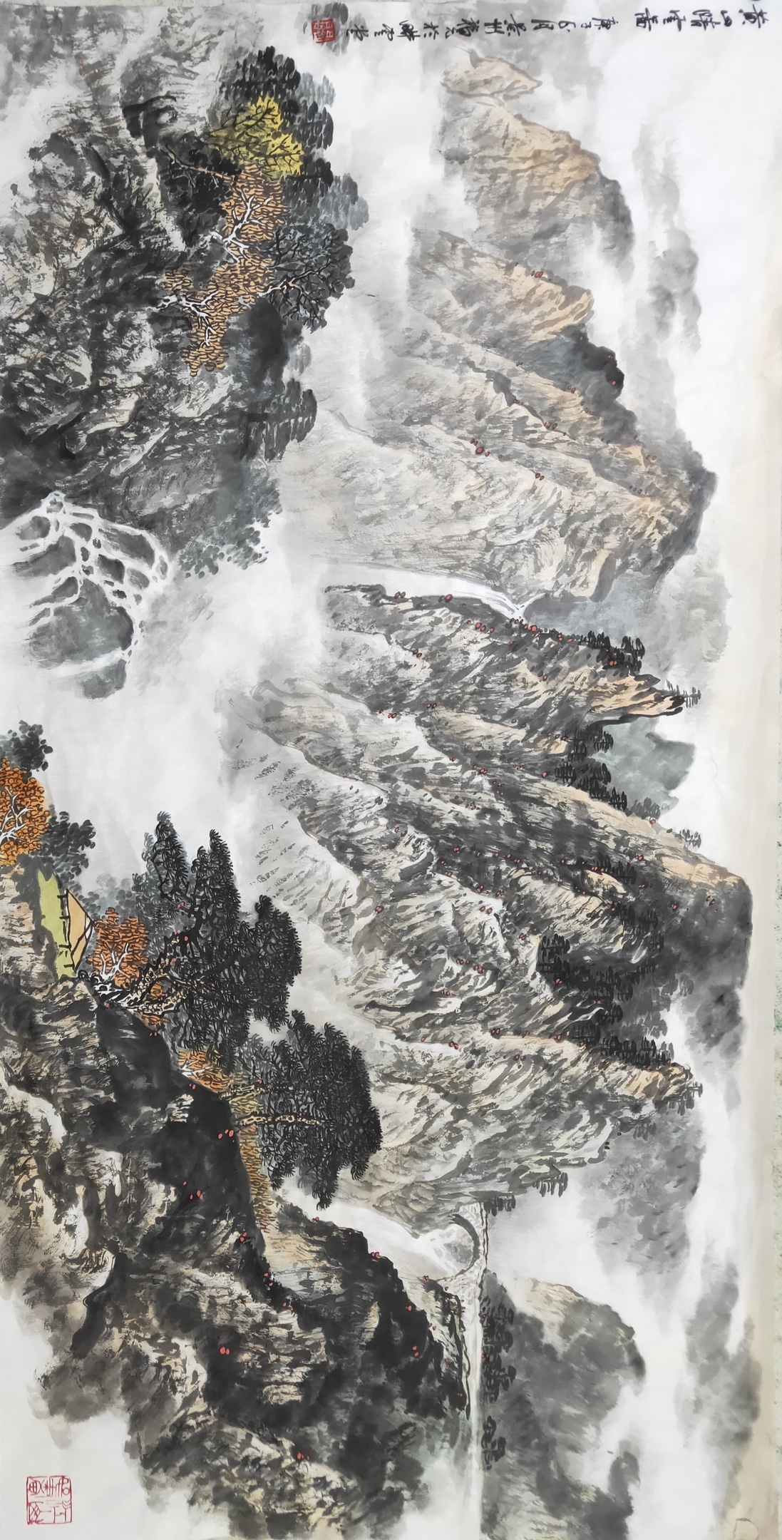 关福元山水画作品大气磅礴笔墨精微