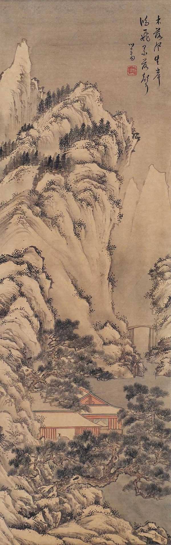 清末代皇亲绘画大师溥儒花鸟山水画精选作品