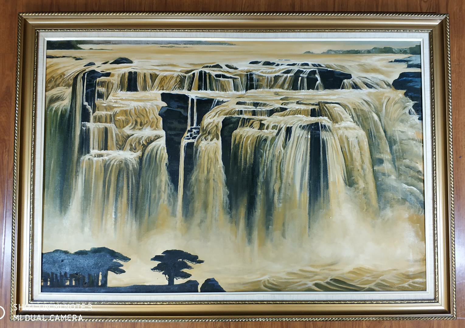 《黄河之水天上来》     油画