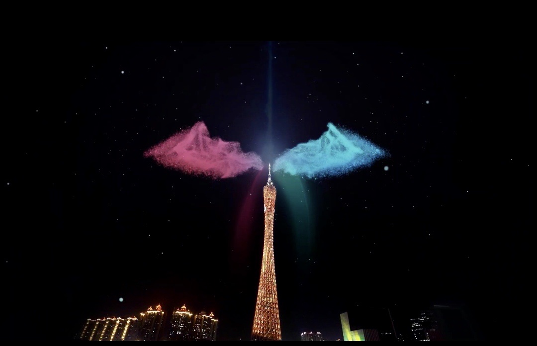广州塔ar灯光秀