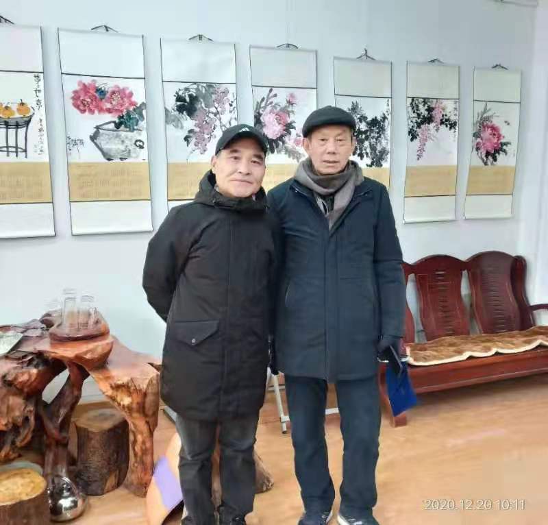 热烈祝贺秦镜师生花鸟画年展圆满成功感谢老师的辅导重温自已的作品