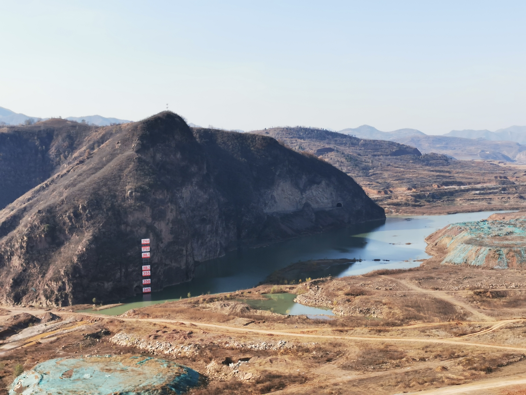 汝阳前坪水库工地