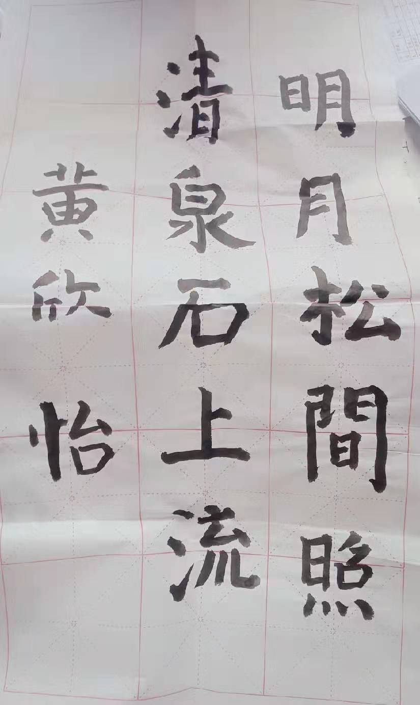 林角小学庆祝元旦写字比赛