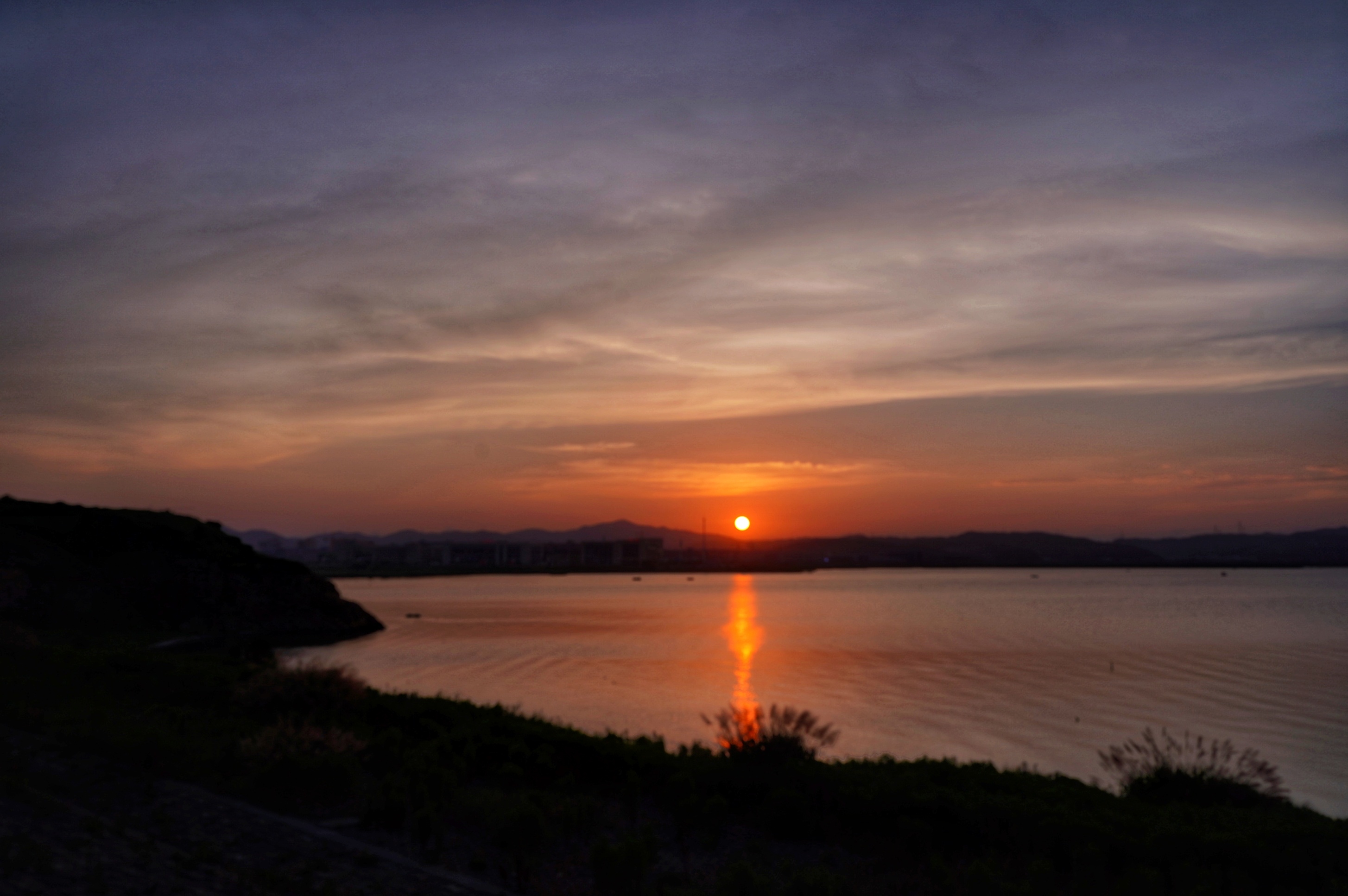 夕阳暮色～三期湿地