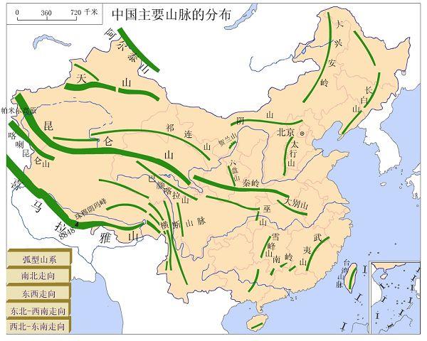 中国一般分为七大地理地区