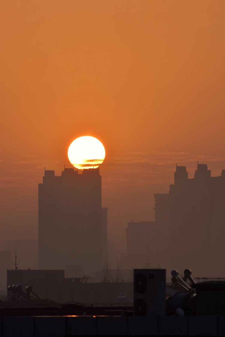 今天早晨的日出