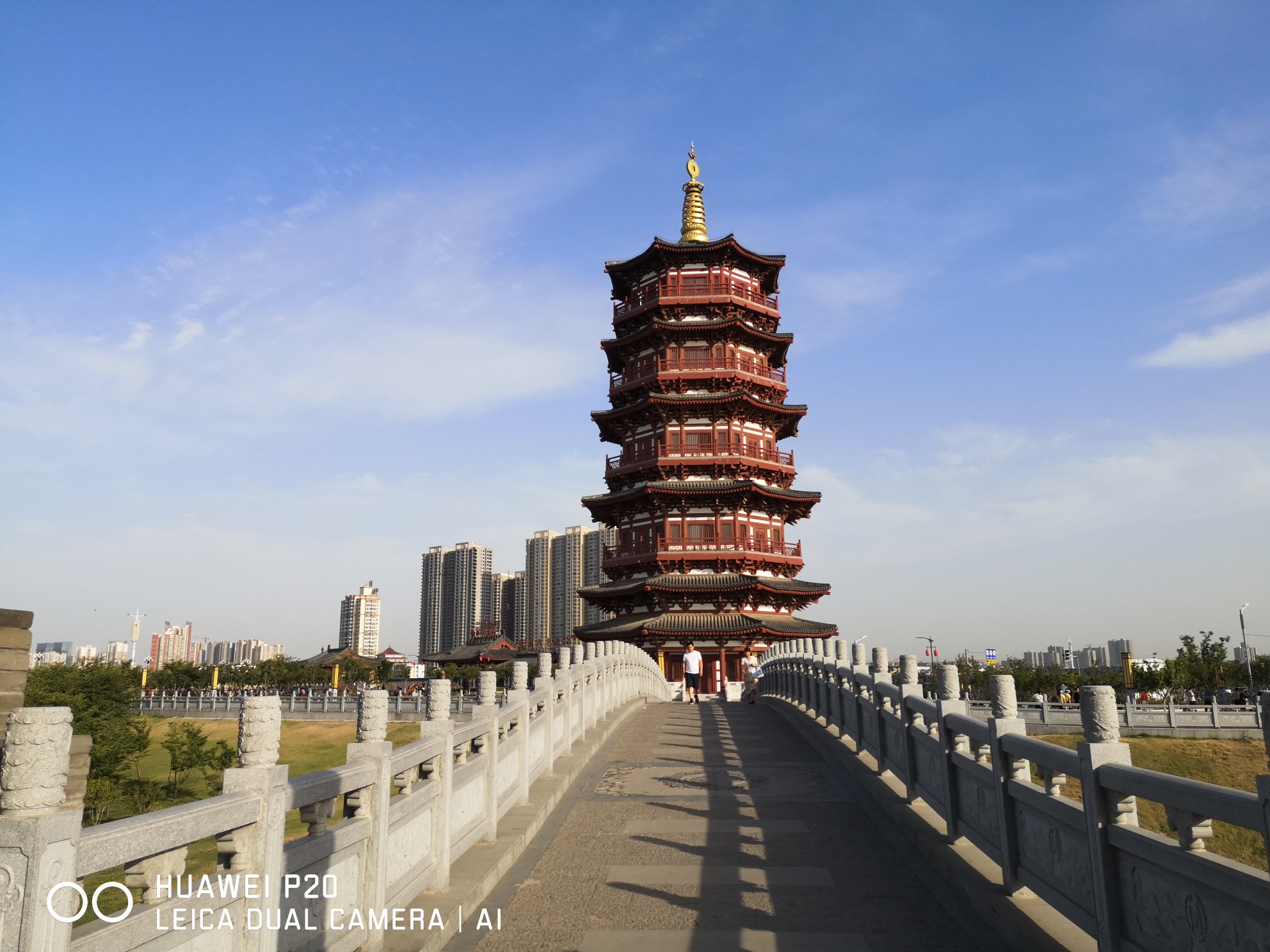 美丽的洛浦公园朱樱塔景区