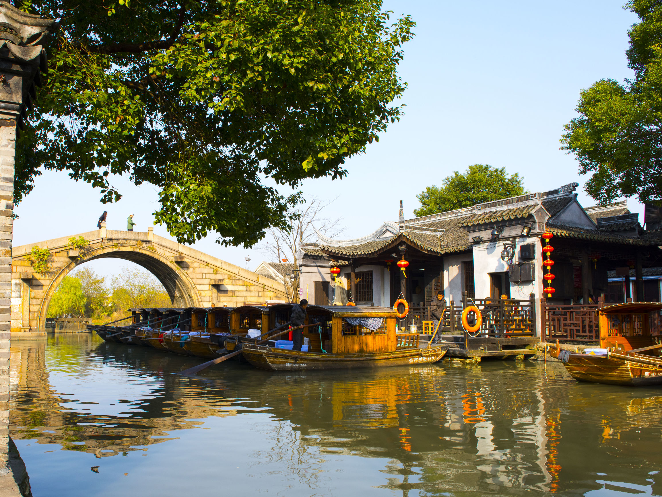 西塘一景,小桥流水.人人都说江南好,梦里水乡.
