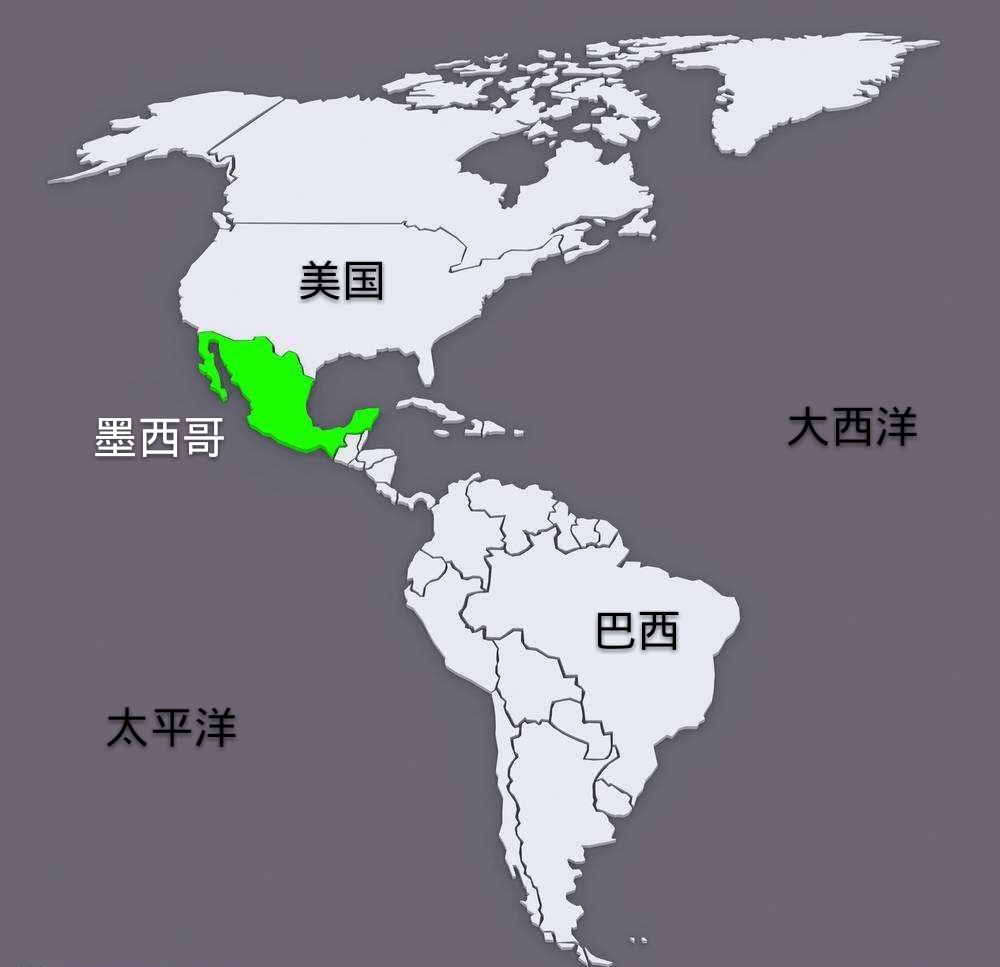 北美洲南美洲分界线图片