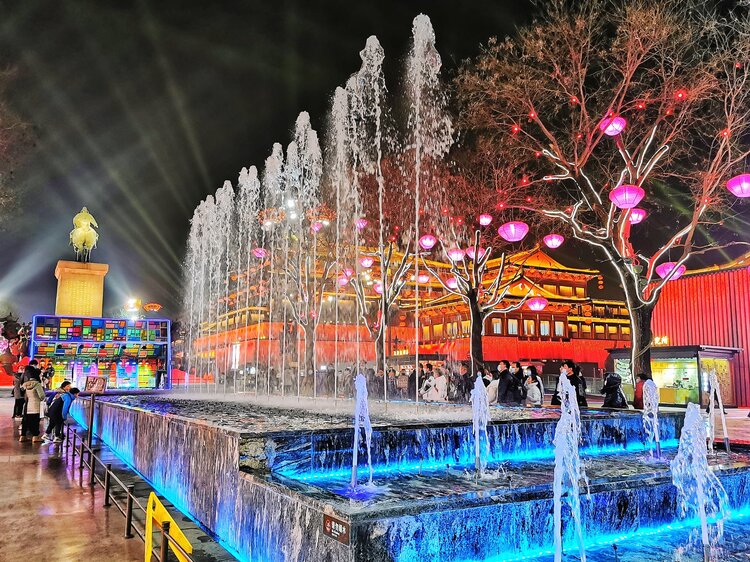 长安61大唐不夜城系列片四之喊泉