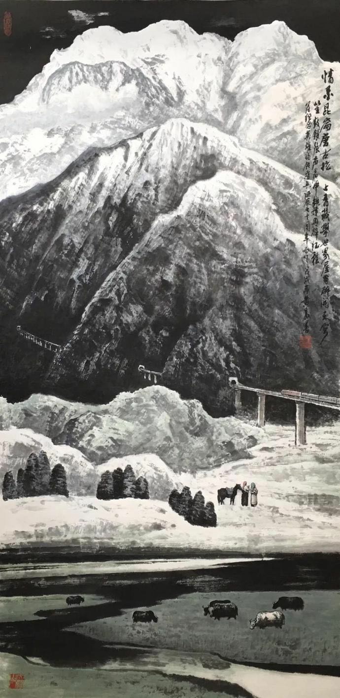 山水清音水墨情缘一著名画家黄嘉善中国画作品欣赏