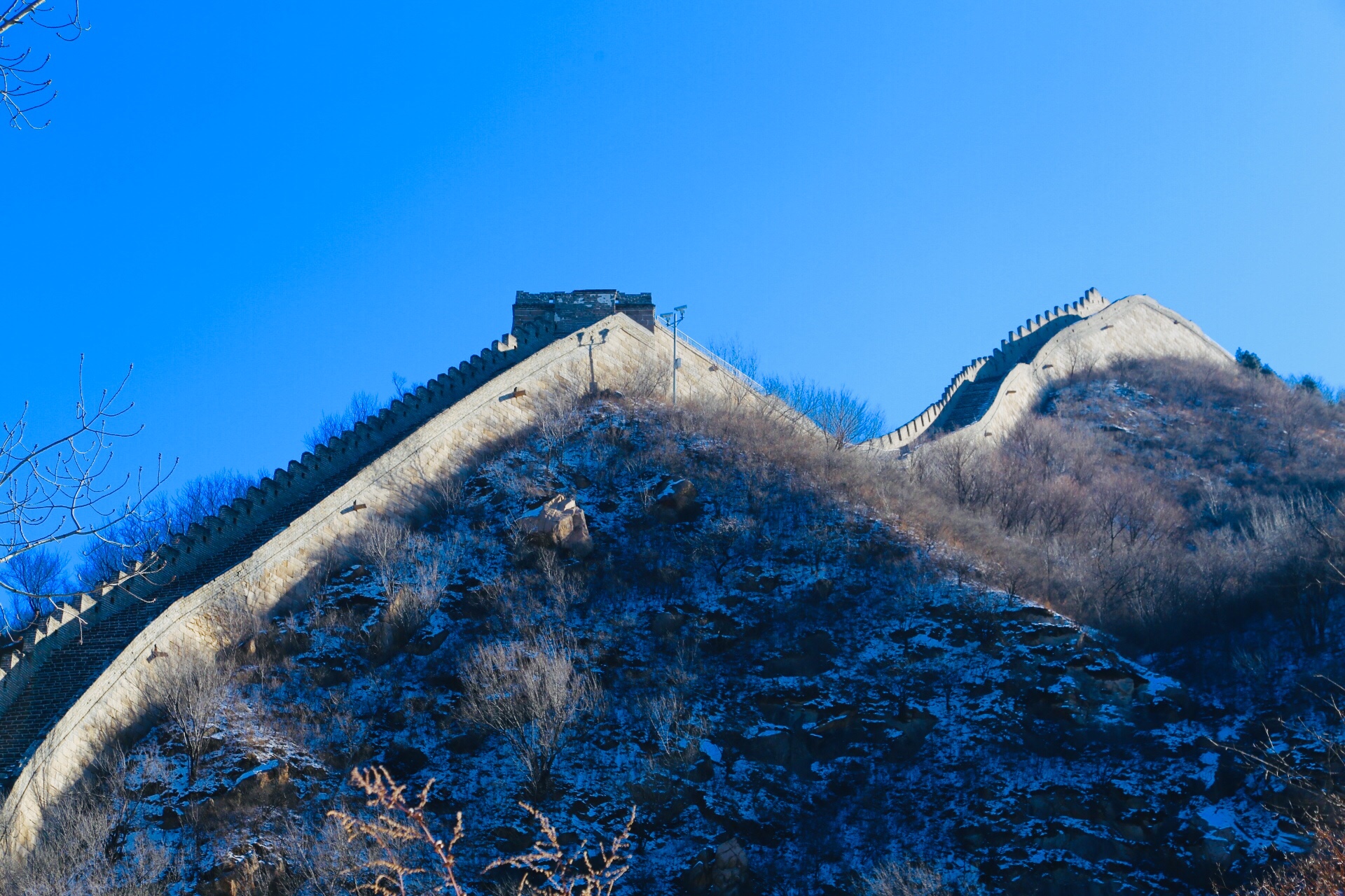 八达岭的头场雪