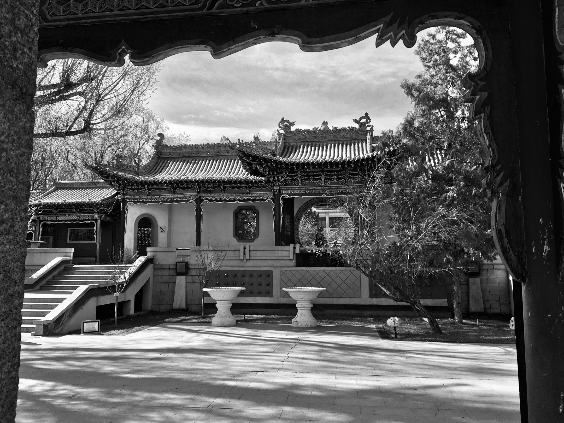 酒泉"西汉胜迹"明清古建筑局部影像