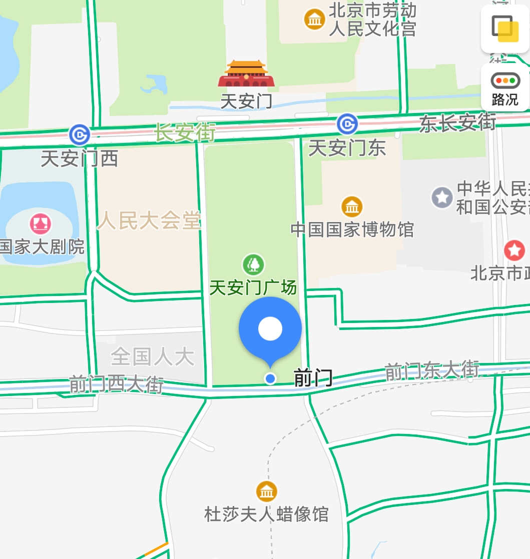 北京正阳门地图图片