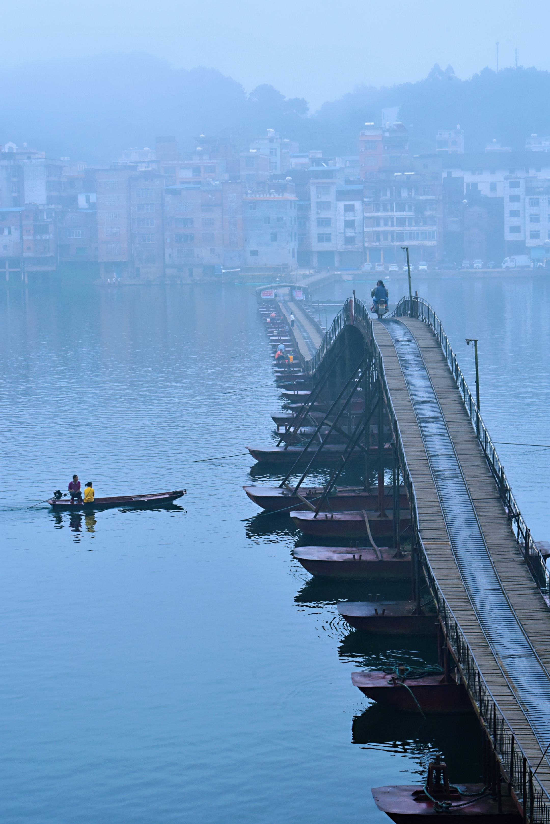 《马江浮桥》摄影:孤影独钓