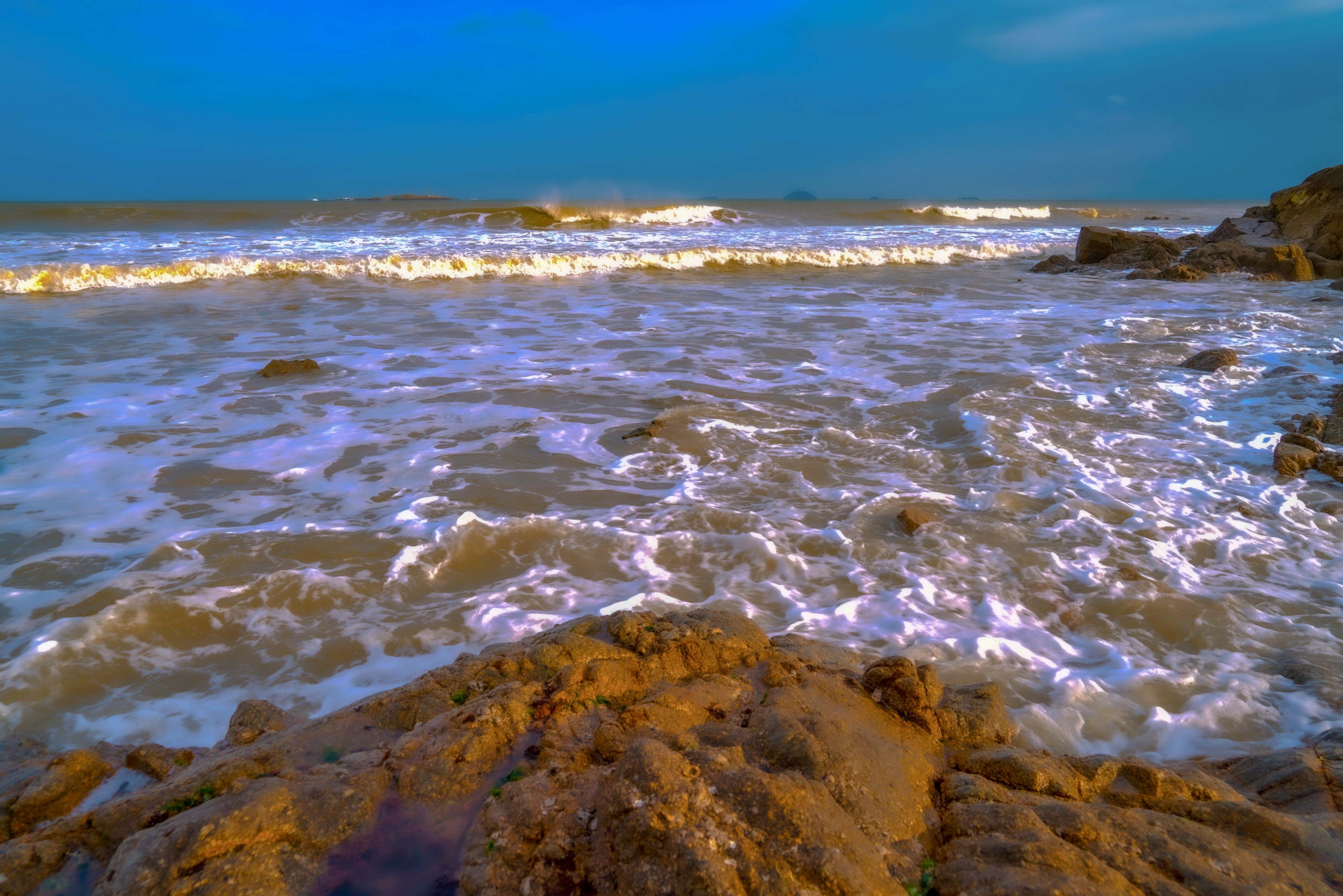 青岛石老人风景