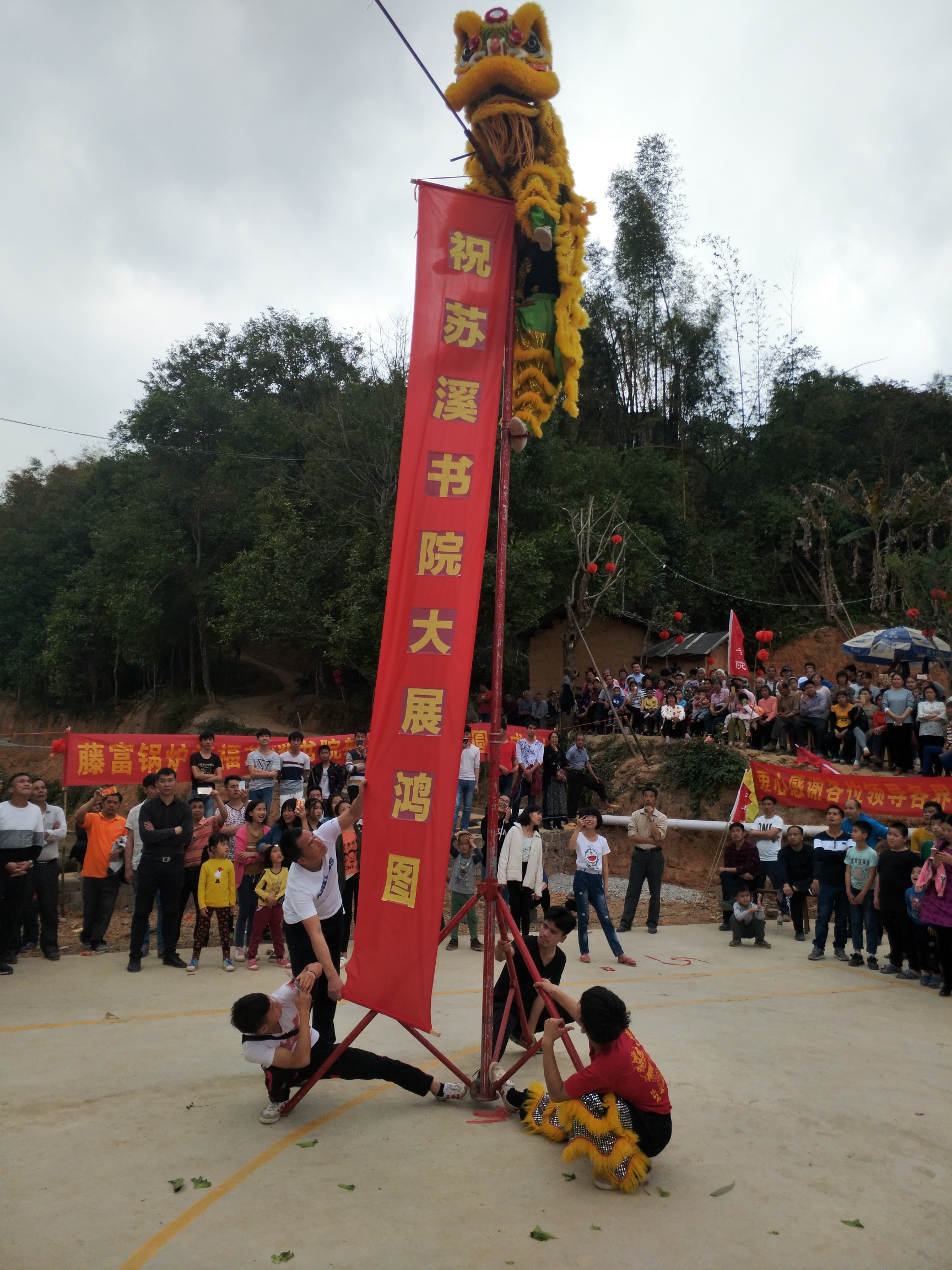 藤县象棋镇新芹村苏溪书院贺新春文化活动2018220