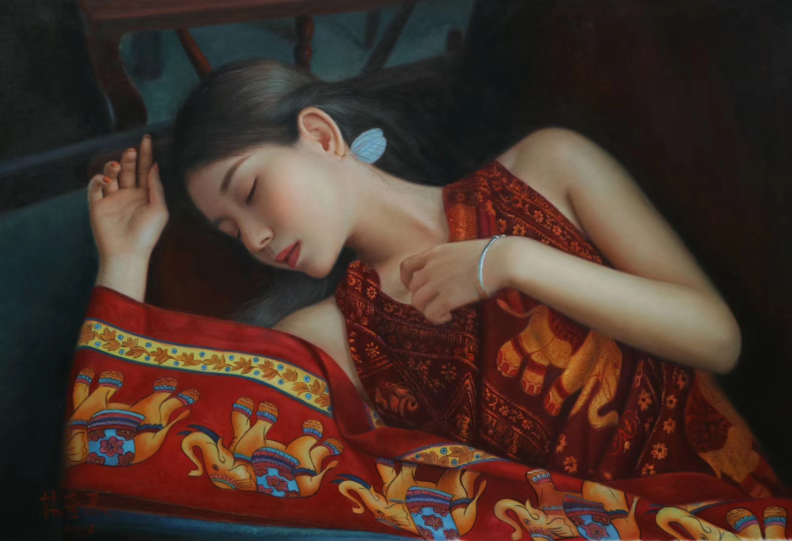 林喜展油画清华美院艺术家13366125584