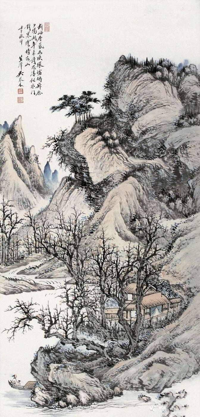 看看这位山水画大师的画作才叫赏心悦目