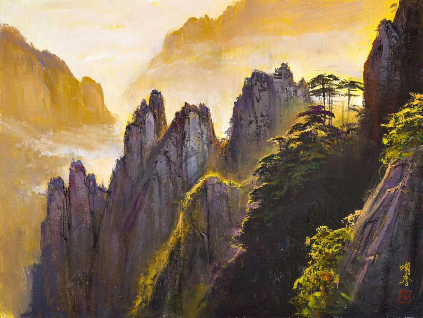 大美术家朱曜奎教授油画多少钱一平尺