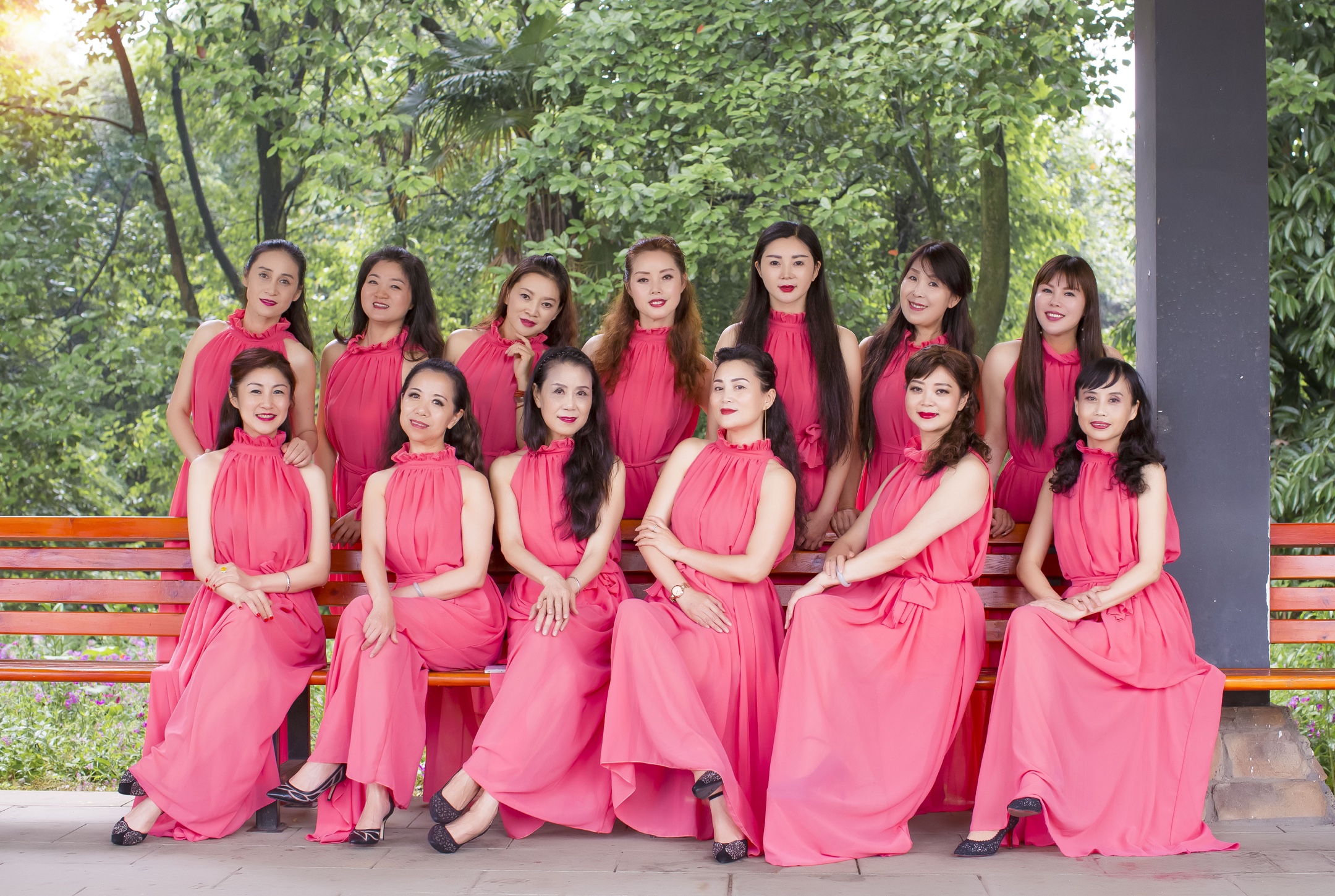 美丽的绽放---成都花之海模特队在石象湖