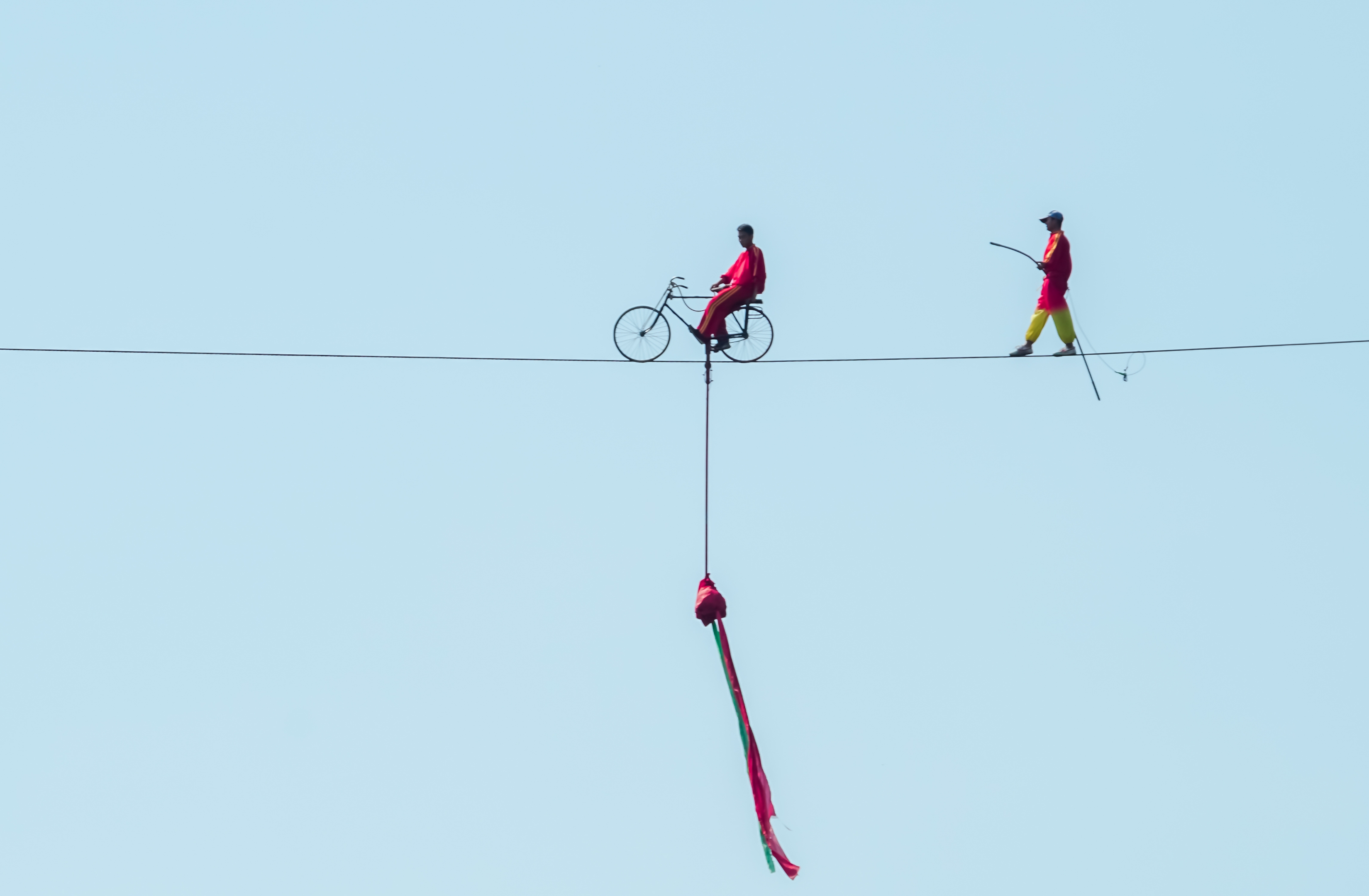 高空走钢丝【摄影首发】