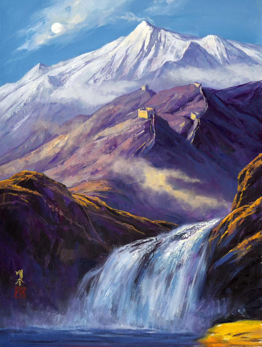 大美术家朱曜奎教授油画多少钱一平尺