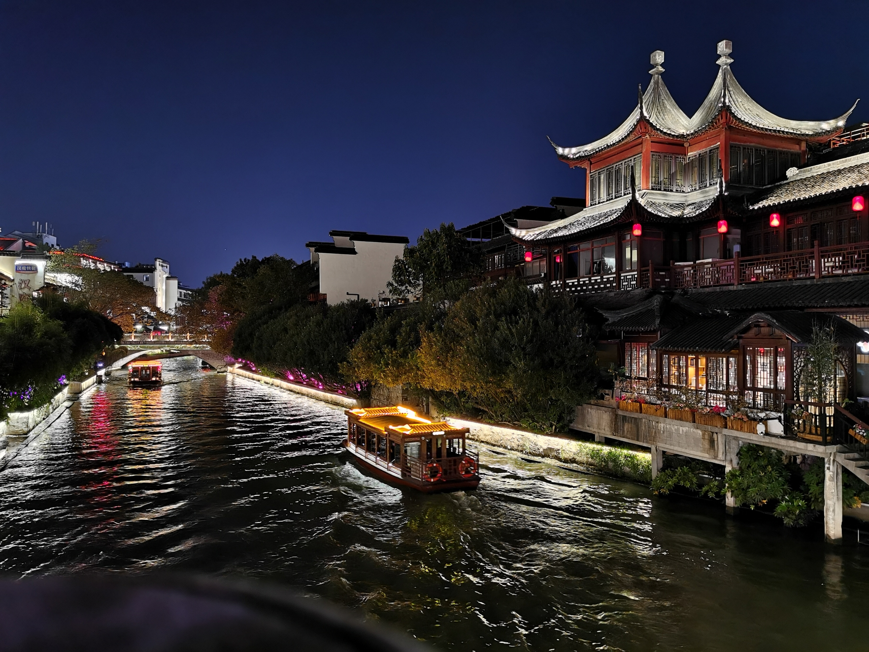 南京夜景图片真实图片