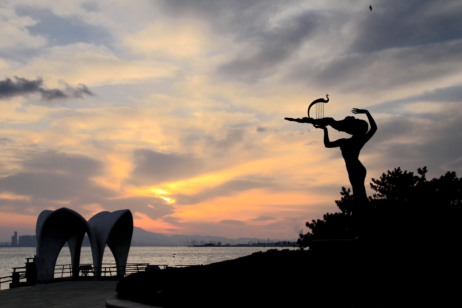 《我的冬天落日的余晖小青岛奇遇》小青岛公园拍摄札记