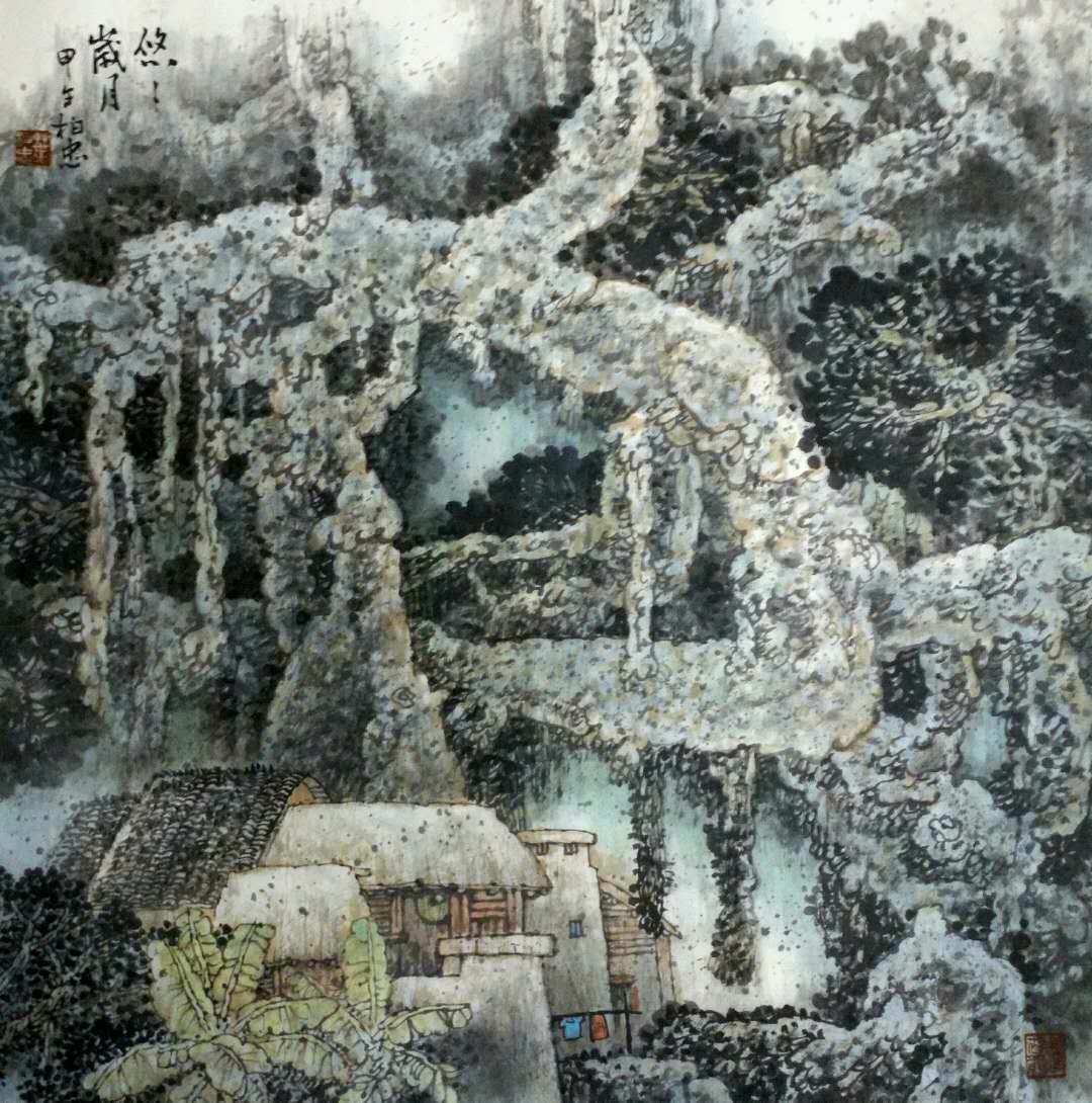 大榕树绘画作品图片