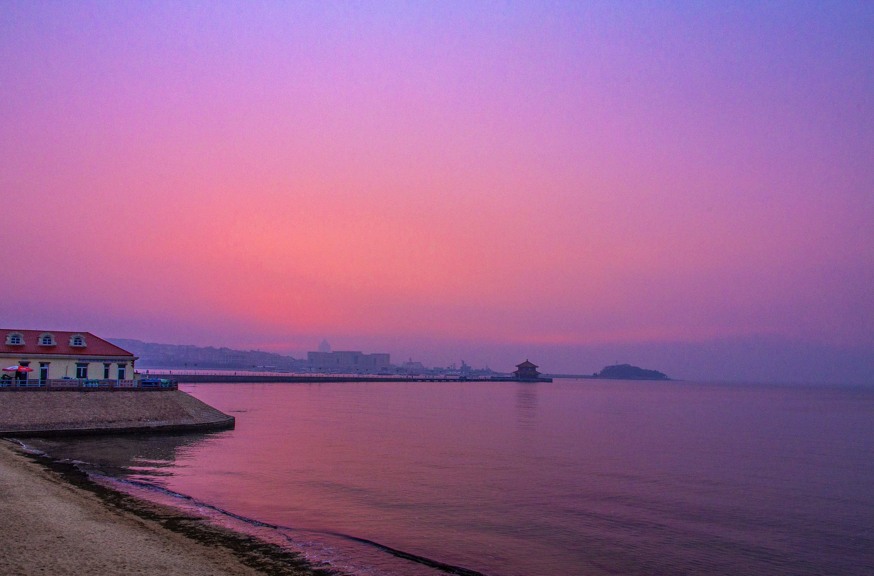 北戴河海天一色图片