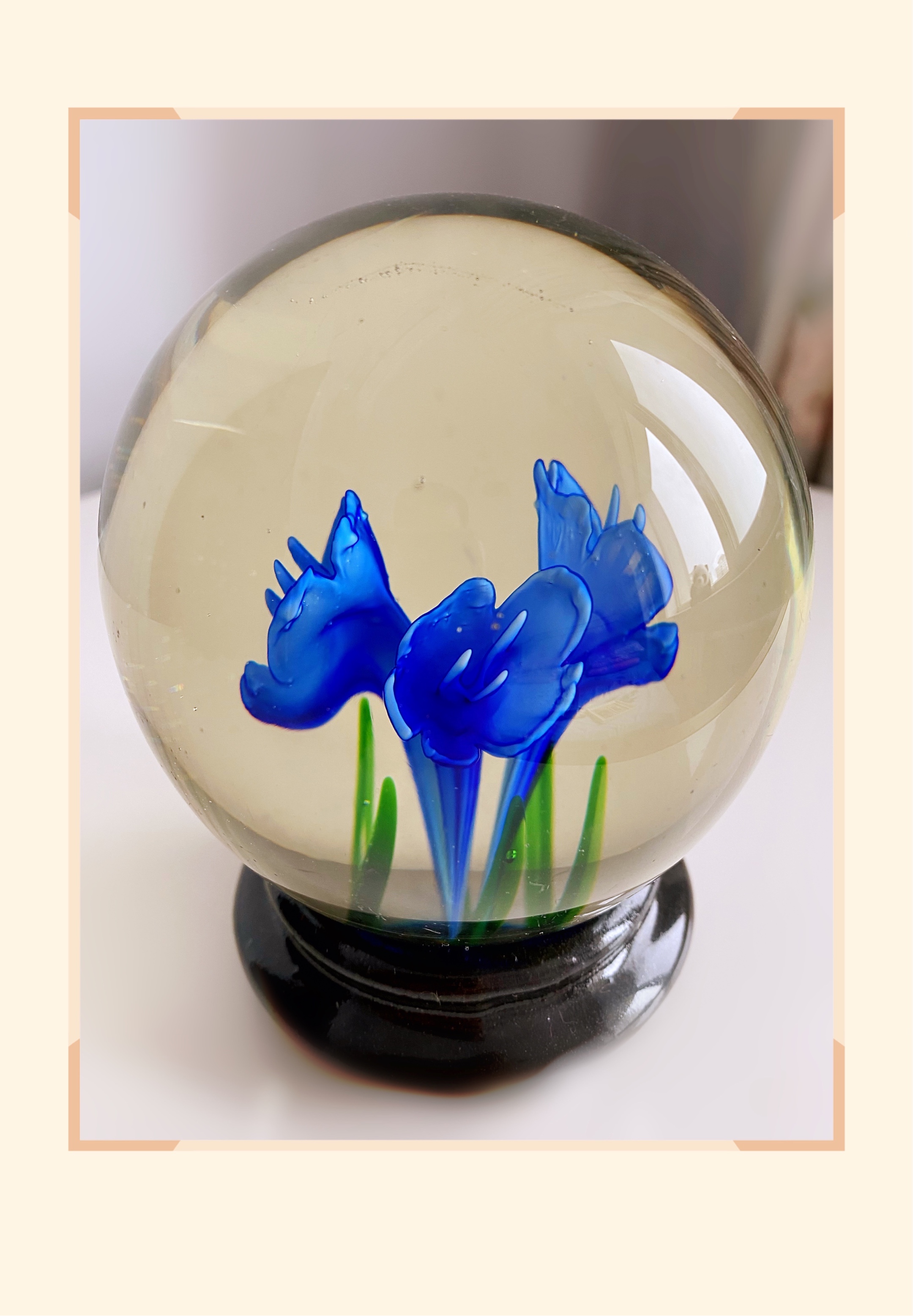 首发琉璃球摆件