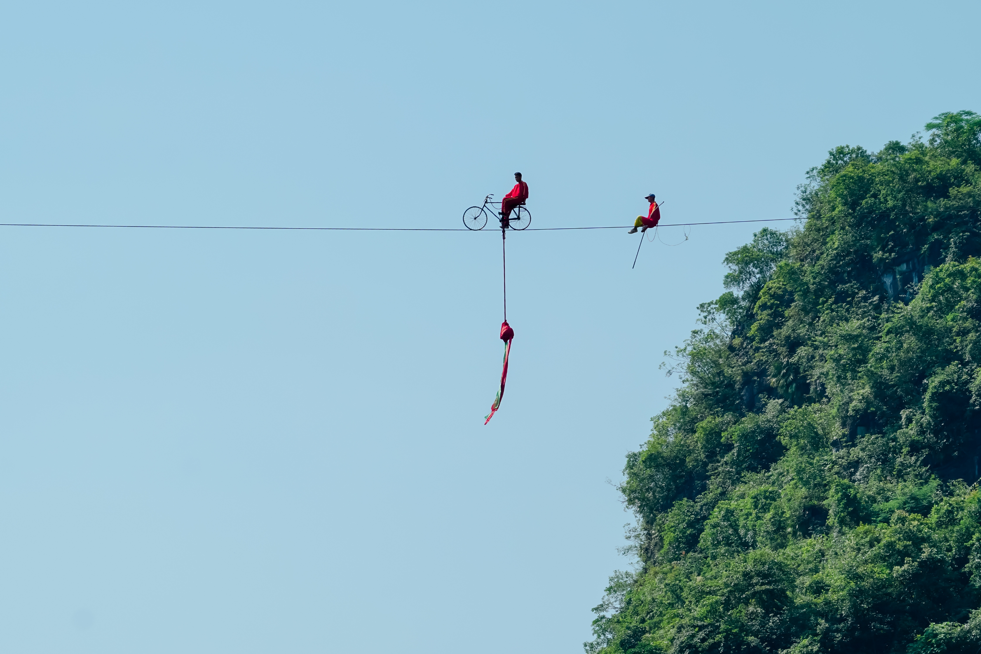高空走钢丝【摄影首发】