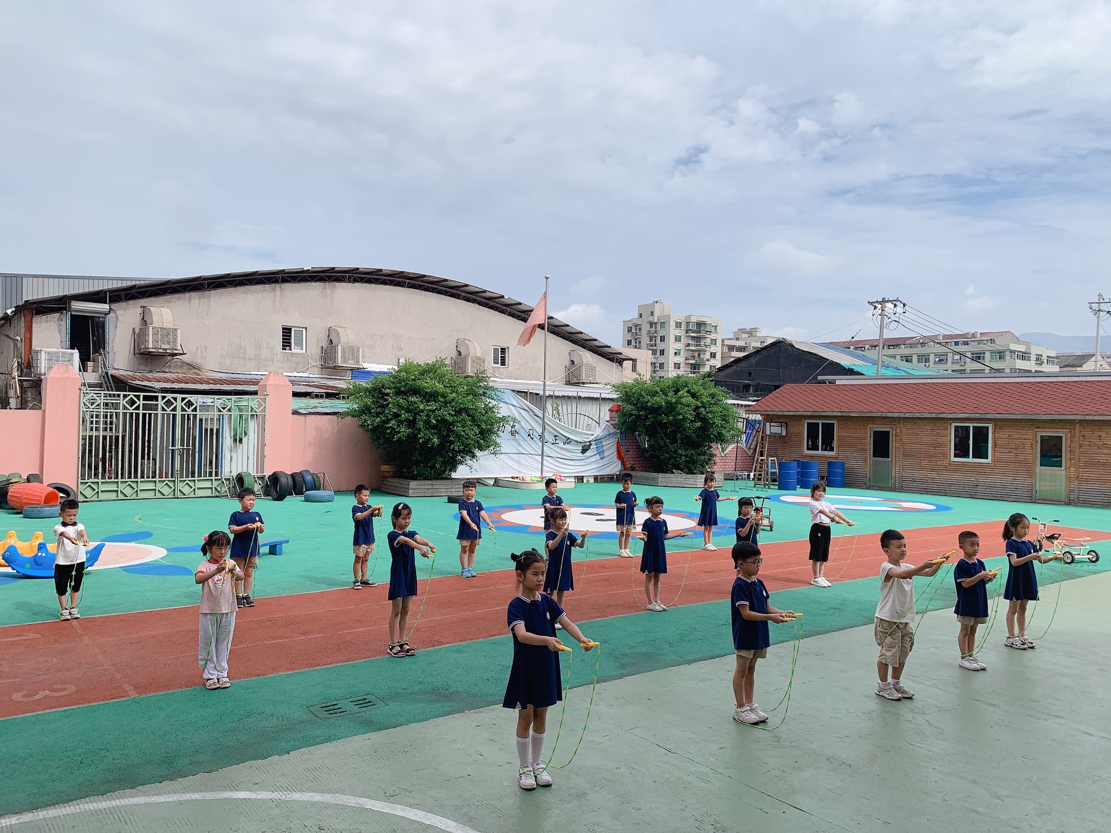 花样跳绳走进课堂——塘下镇第五幼儿园