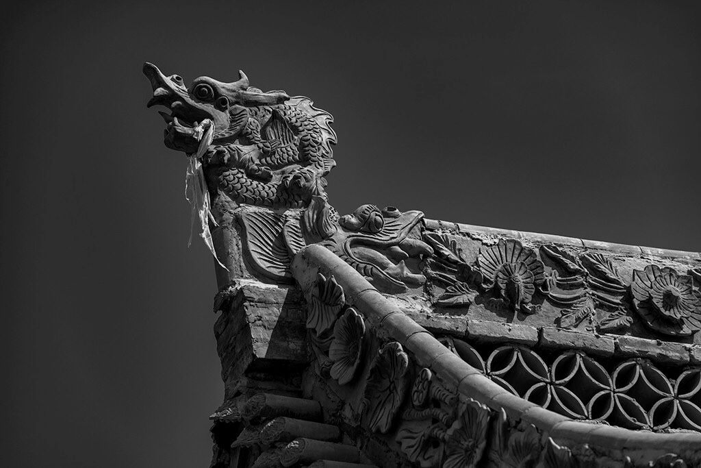 酒泉"西汉胜迹"明清古建筑局部影像