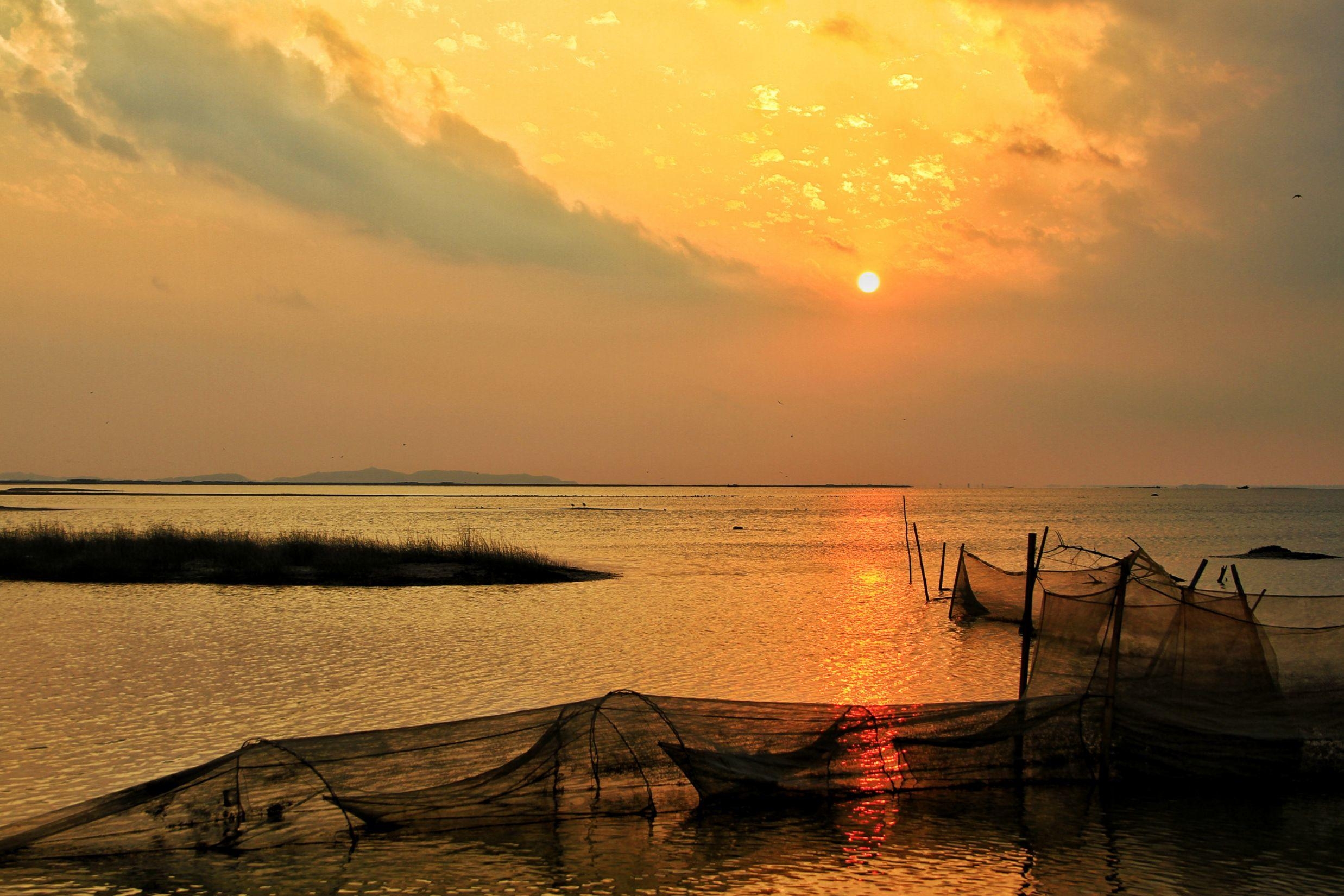 首发日落日出追拍鄱阳湖醉美时光