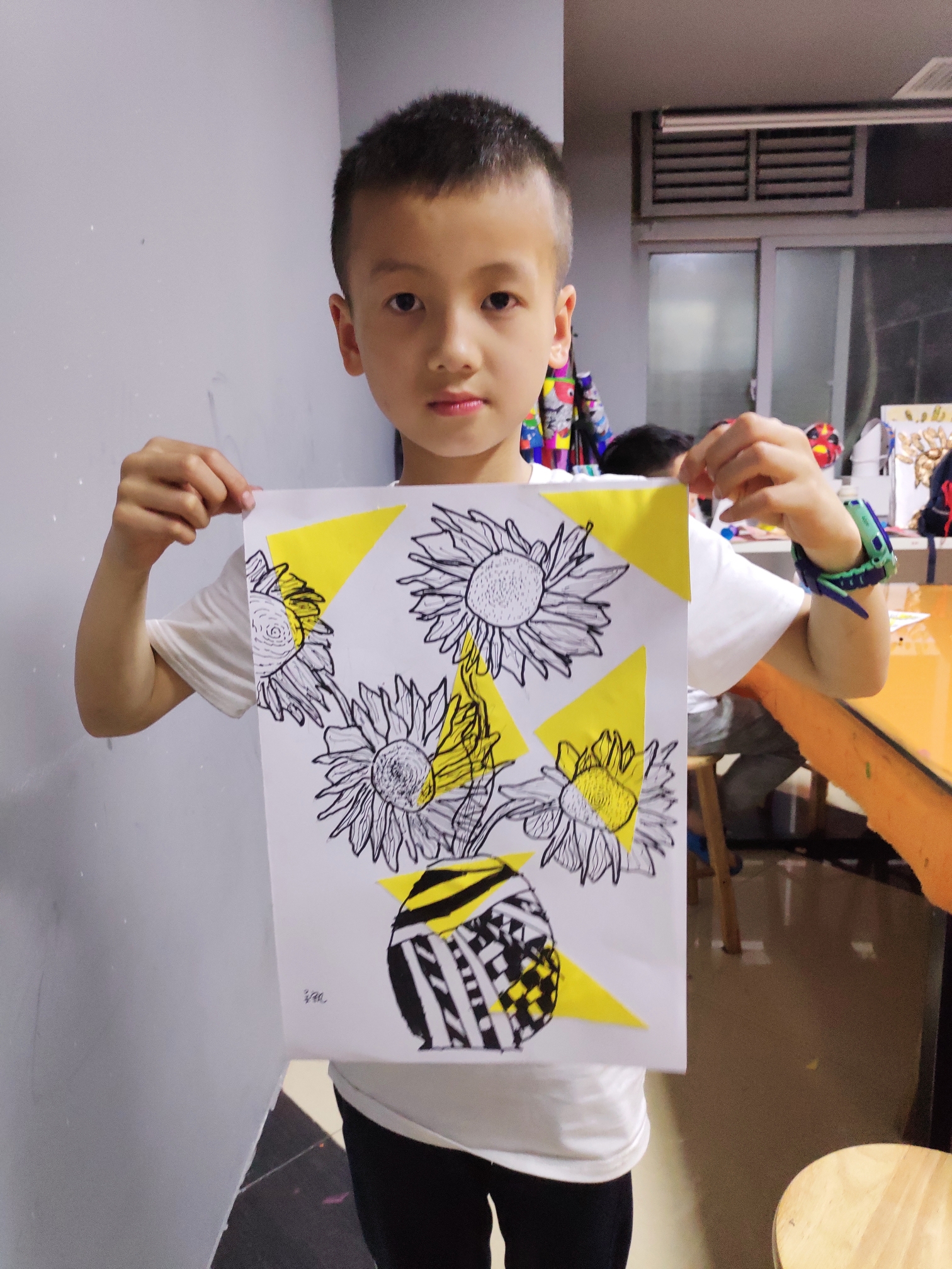 美术五班——第14节课《梵高—向日葵》