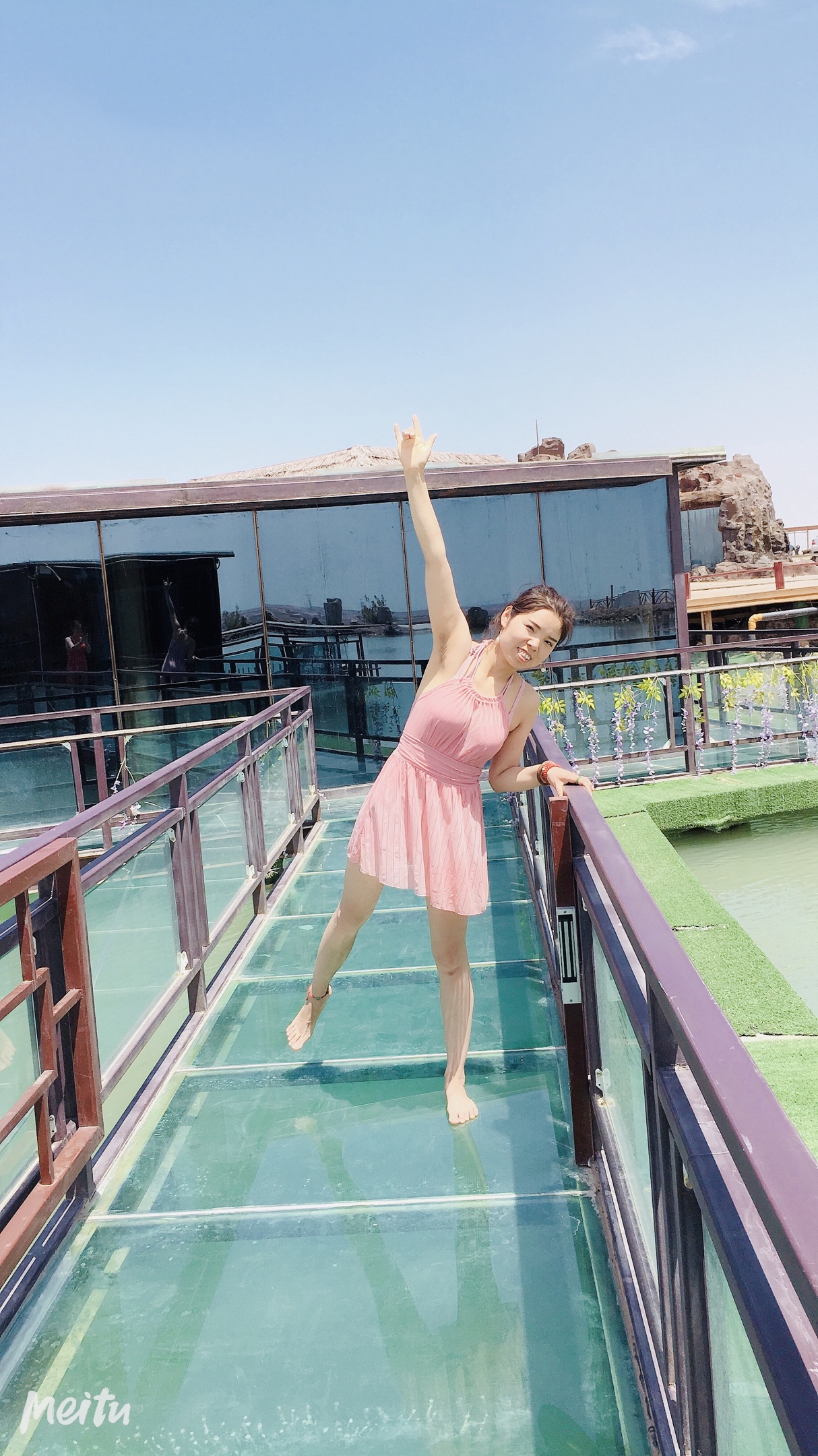 今日和好朋友一起去月亮泊温泉玩的开心舒服