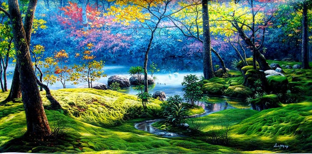 森林里最丰富的莫过色彩了