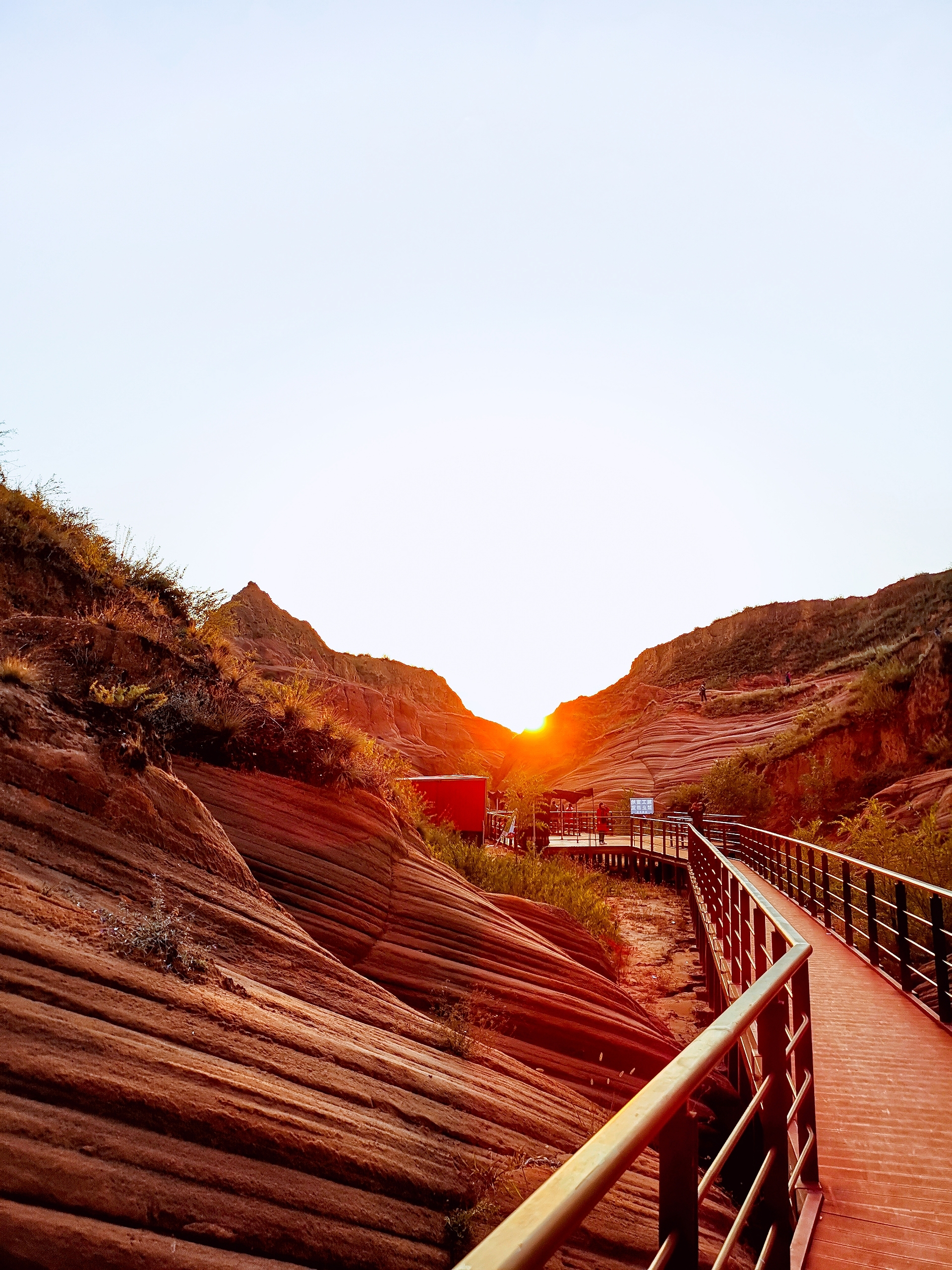 首发陕西靖边波浪谷一线天风光摄影