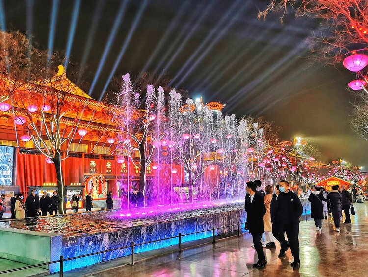 长安61大唐不夜城系列片四之喊泉