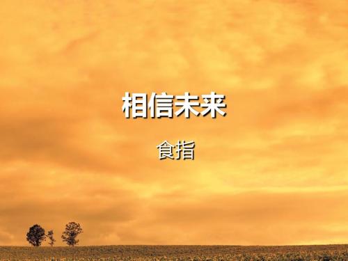 相信未来作者:食指