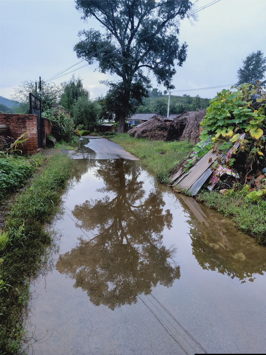 静静的小山沟,几天实地记录着美丽的早上至晚间美景,她的地理在铧子
