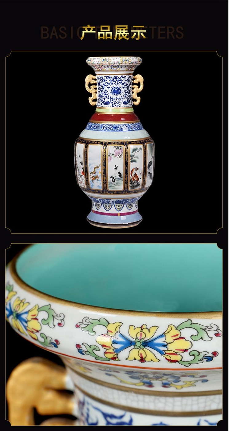 王锡良大师作品十二生肖瓷王瓷瓶作品赏鉴