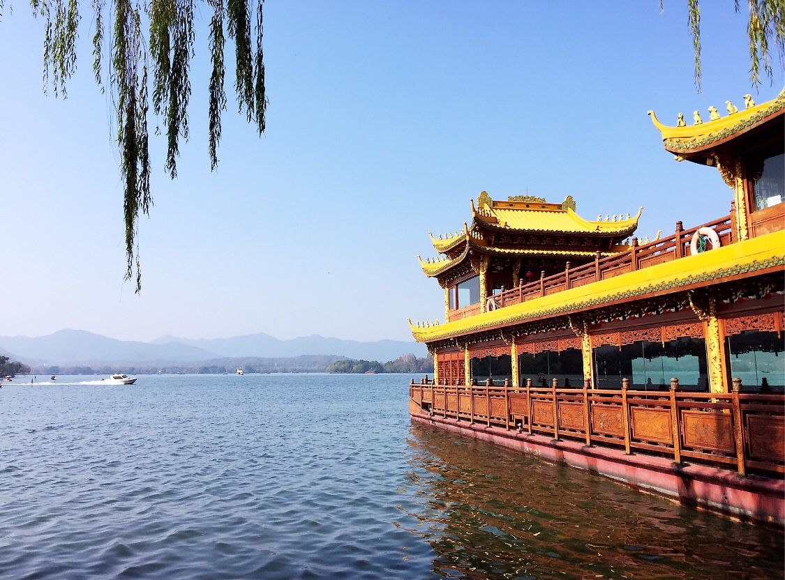 美丽西湖 冬日暖阳