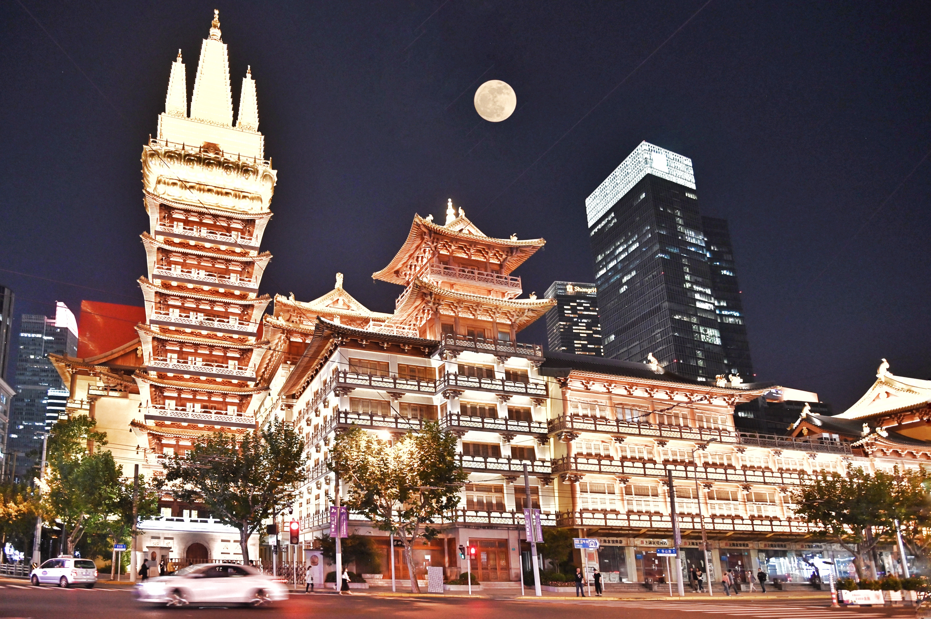 上海静安古寺·中秋