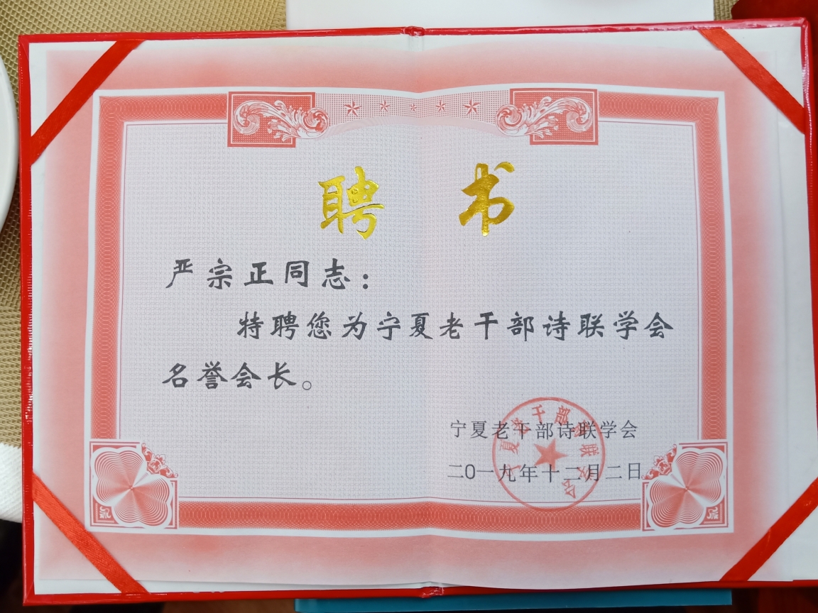 聘任书内容(严会长)