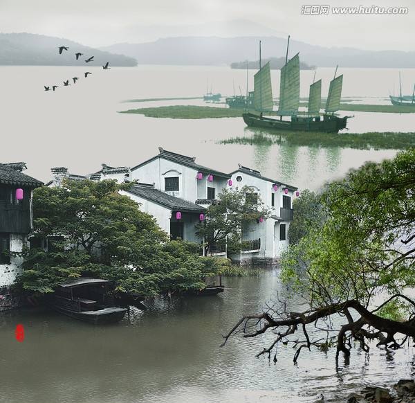 江南江北風光美, 景色各異惹人醉. 品味江南煙雨情, 唱首煙雨江南曲.