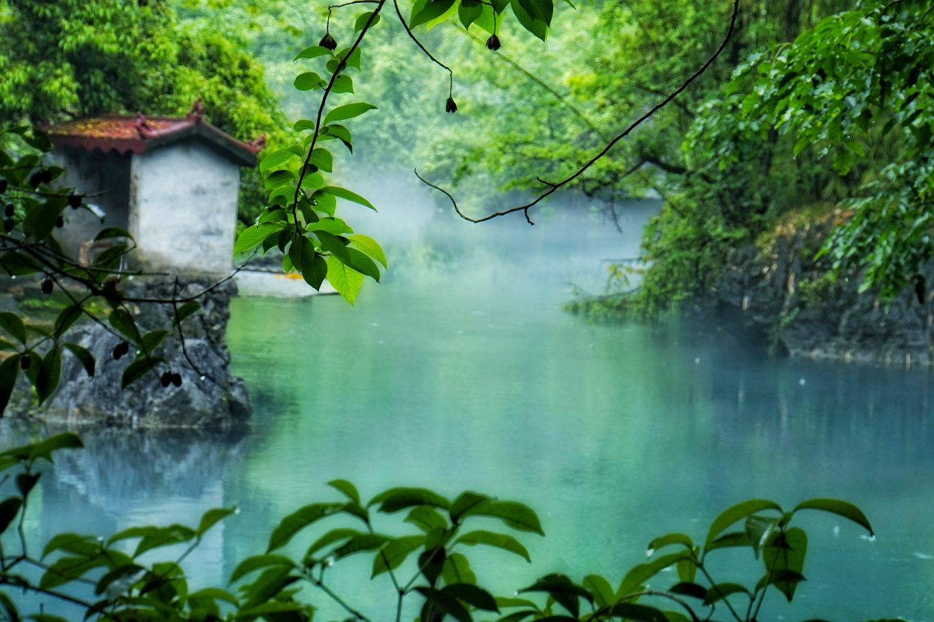 桂林小九寨沟全州安和乡龙井村